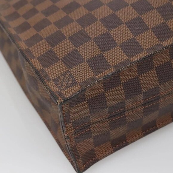 LOUIS VUITTON Damier Ebene Sac Plat Hand Bag N51140 LV Auth 136771 - Picture 5 of 16
